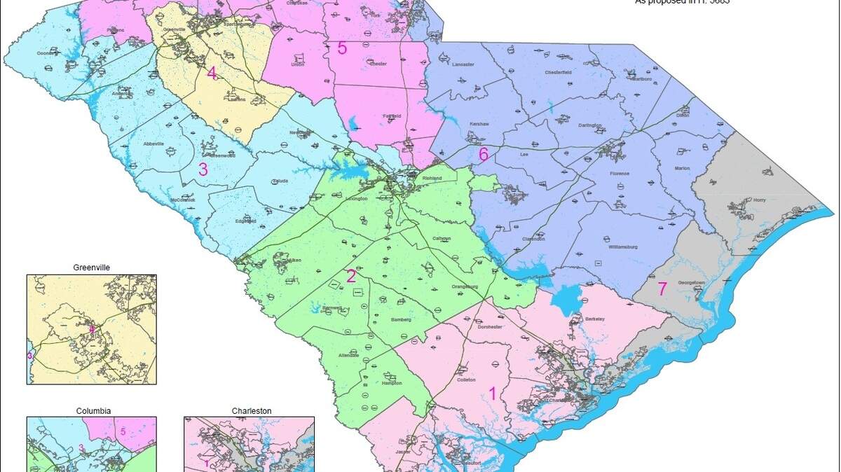 Senate Undecided On South Carolina Congressional Redistricting The State Proposed 2026 Congressional Map 